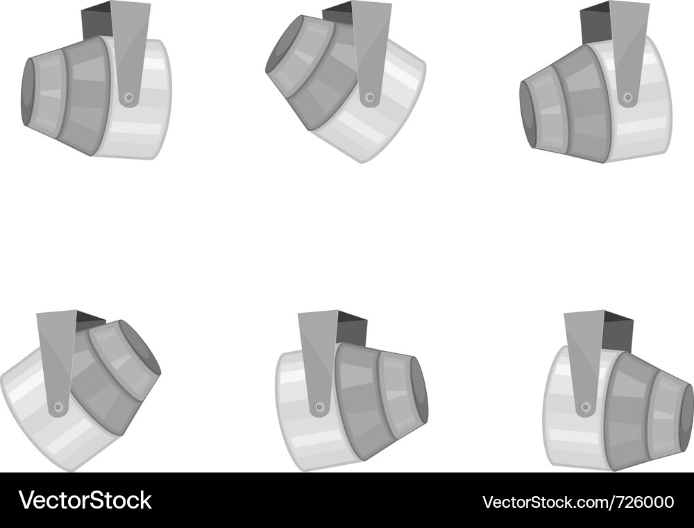 Set of Spotlight Lights Vector Image