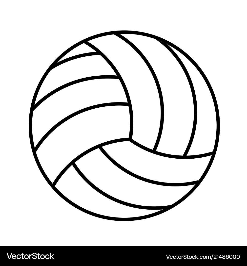 Volleyball Ball on White vector image