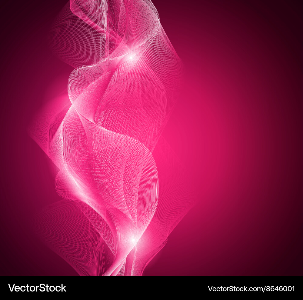 Abstract glowing light waves with random pattern vector image