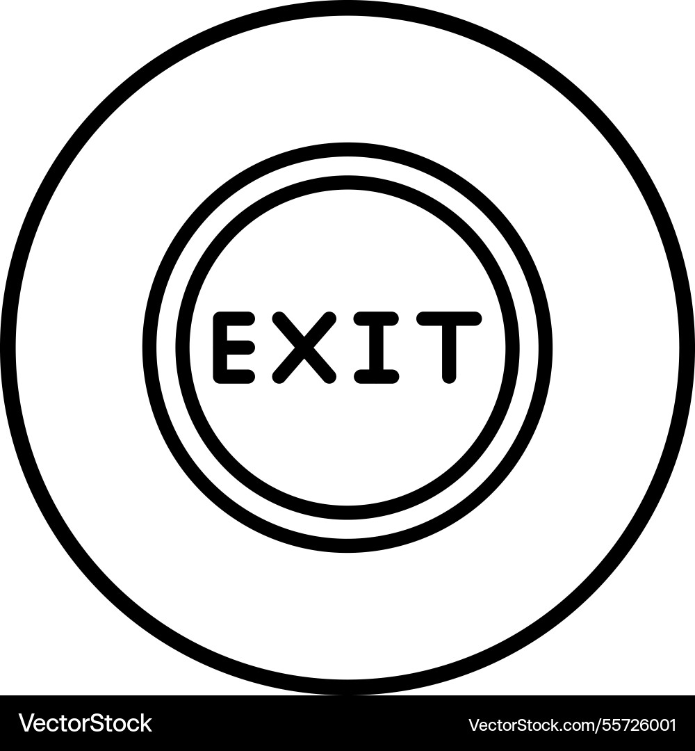 Exit icon design Vector Image