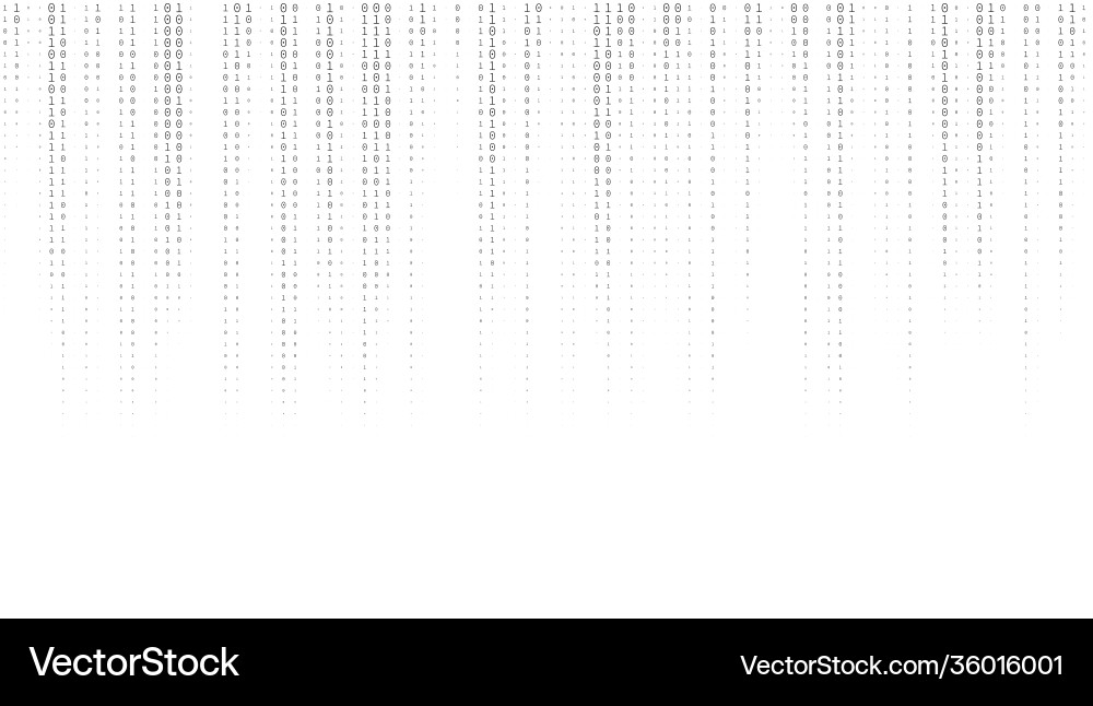 Sheet of binary codes listing seamless pattern Vector Image
