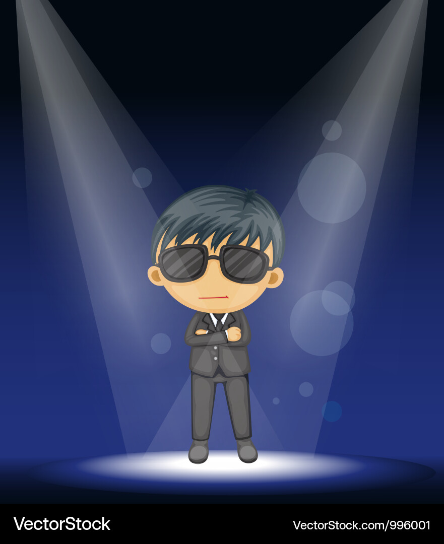 Stage Performance Character Vector Image