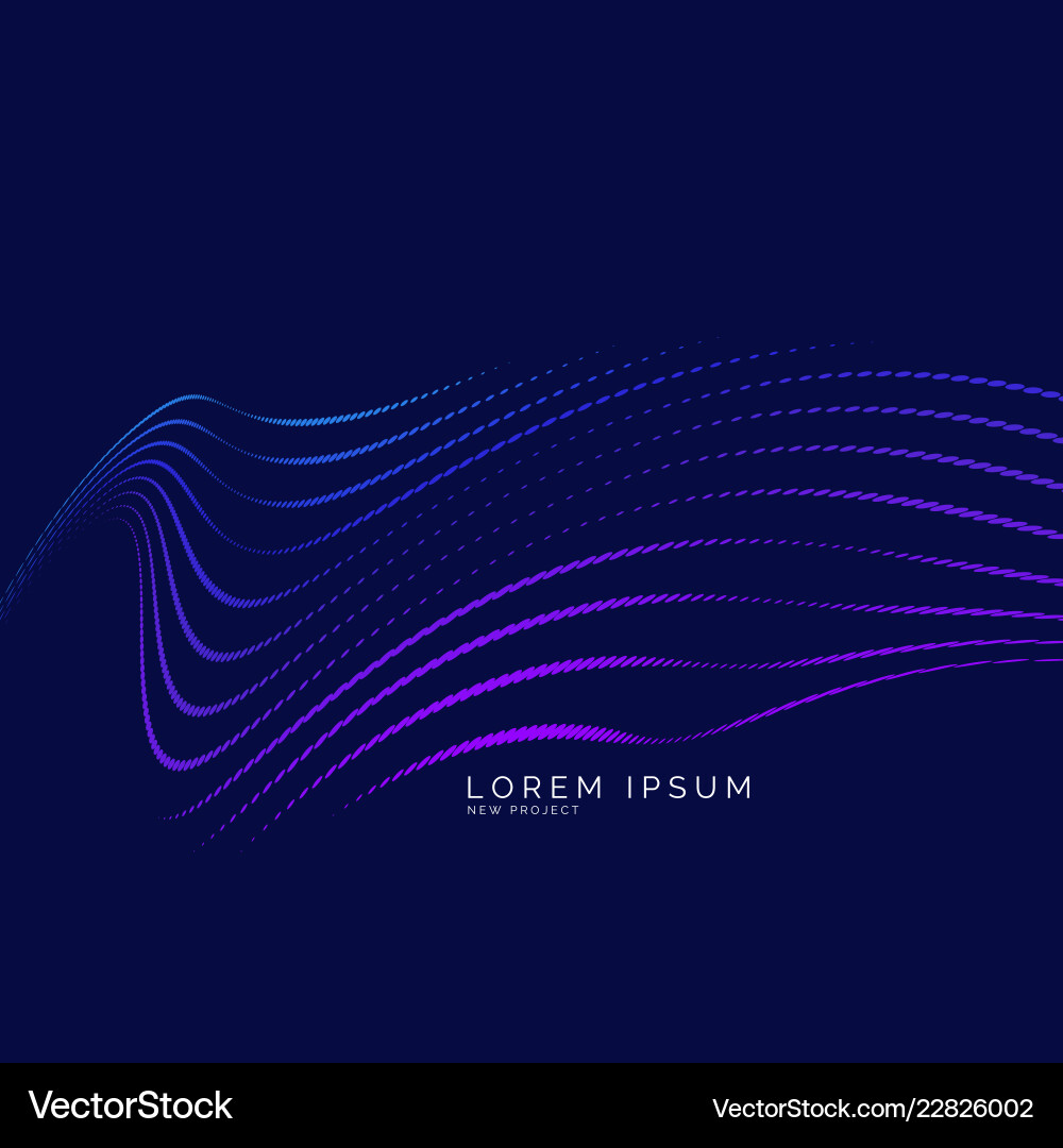 Abstract background with a colored dynamic vector image
