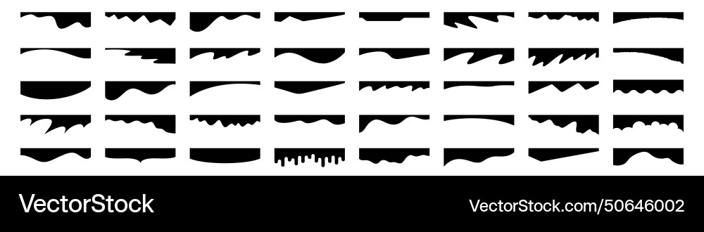 Abstract Shape Divider Collection Vector Image