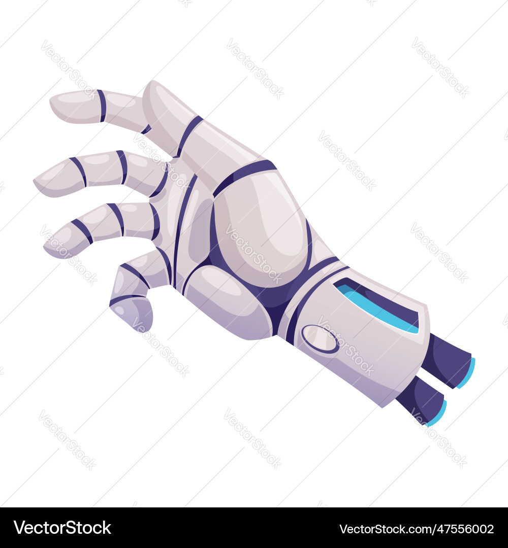Roboter Cyborg Arm Roboterprothese menschliche Hand Roboter Cyborg Arm Roboterprothese menschliche Hand vektorbild