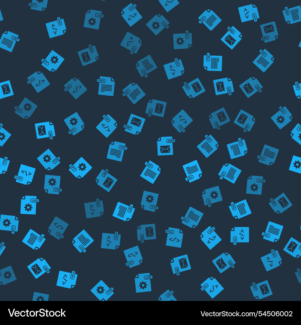 Set html file document txt eml and dll Set html file document txt eml and dll vector image