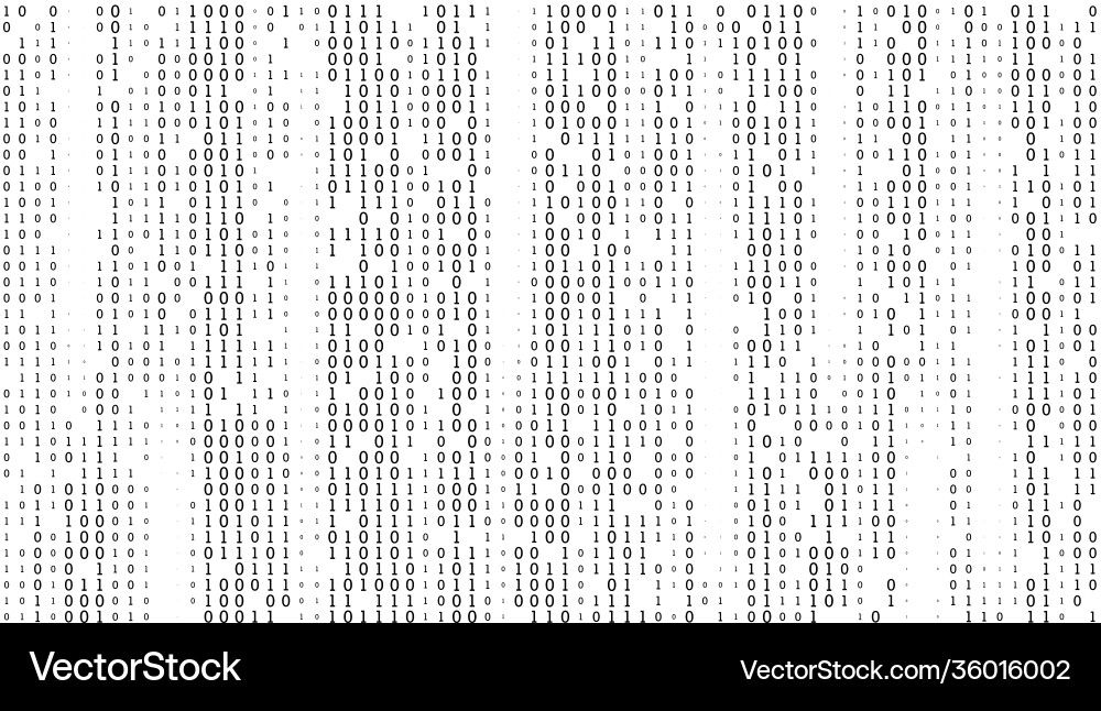 Sheet of binary codes listing seamless pattern vector image