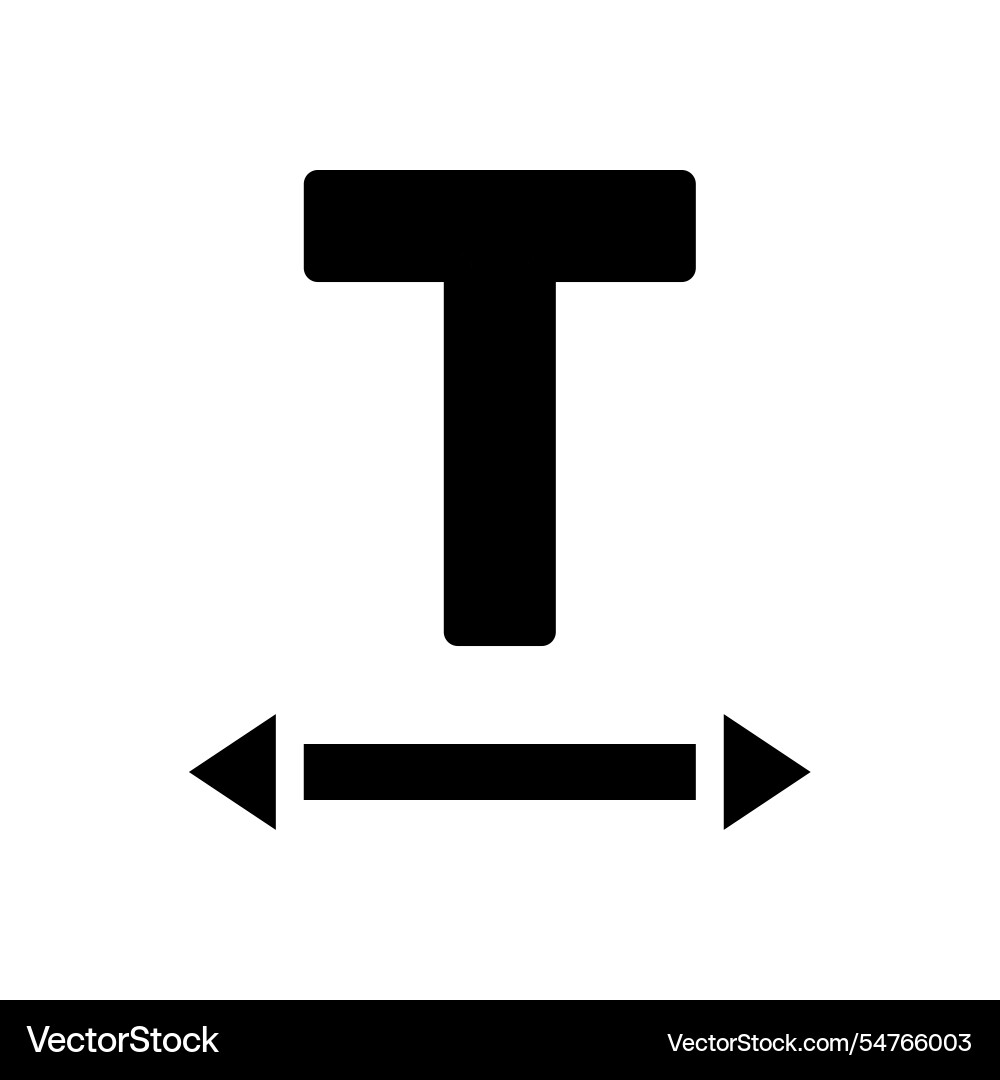 Font size icon concept of text editing typography Vector Image