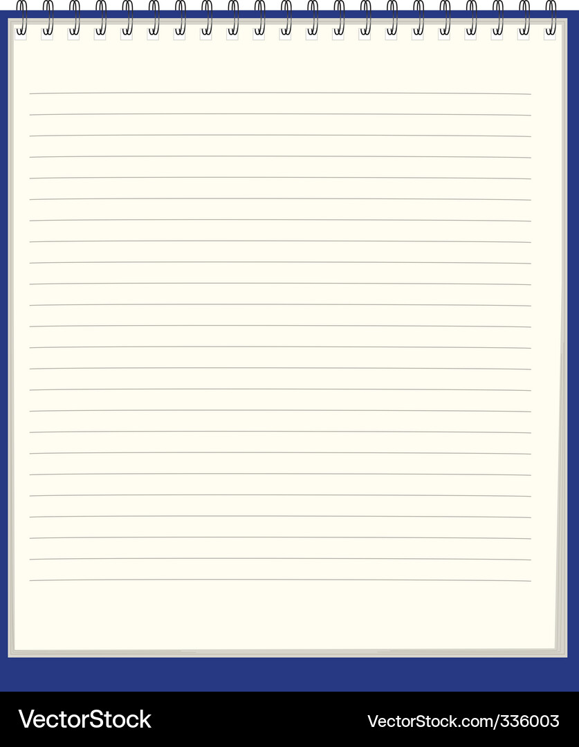 Notebook Vector Image