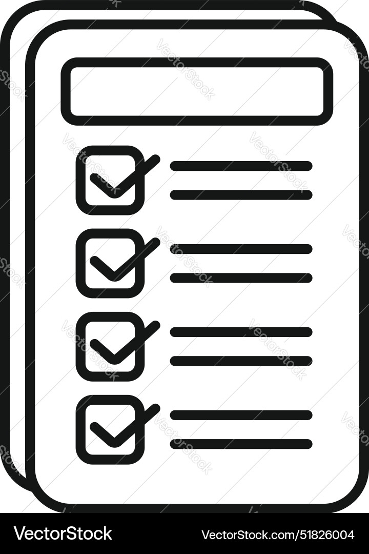 Checklist icon representing completed tasks Checklist icon representing completed tasks vector image