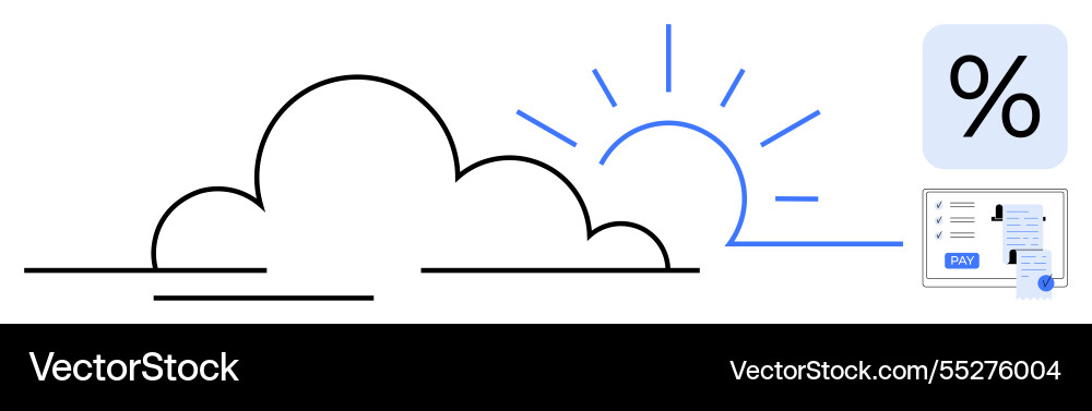 Cloud computing and data analytics concept Cloud computing and data analytics concept Vector Image