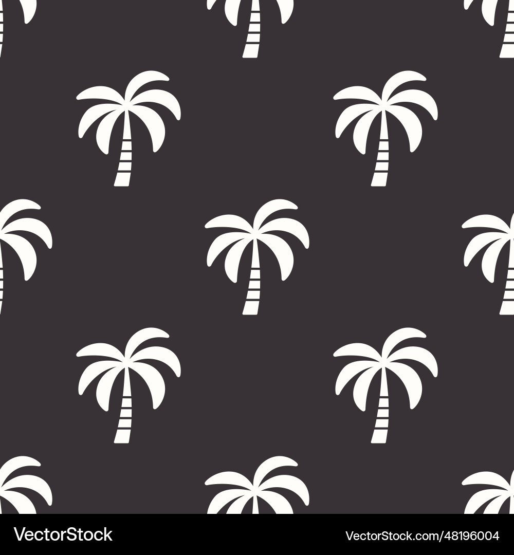 Seamless pattern with palm trees tree Seamless pattern with palm trees tree vector image