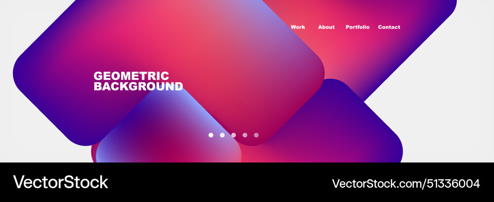 Square internet web page design template Square internet web page design template Vector Image