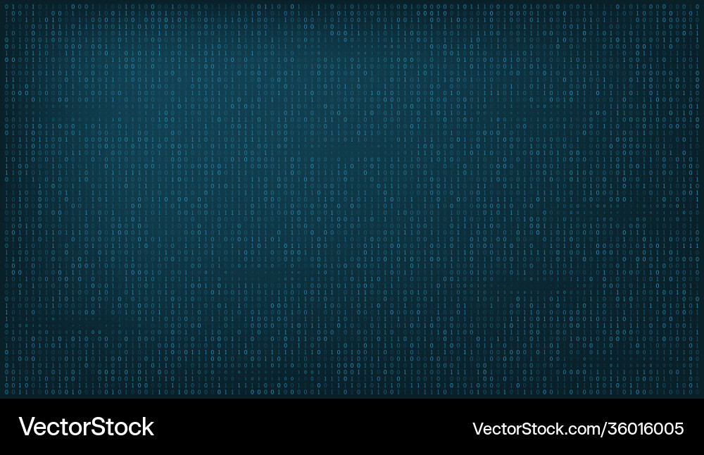 Binary Code Stream - Hacker Hintergrund vektorbild