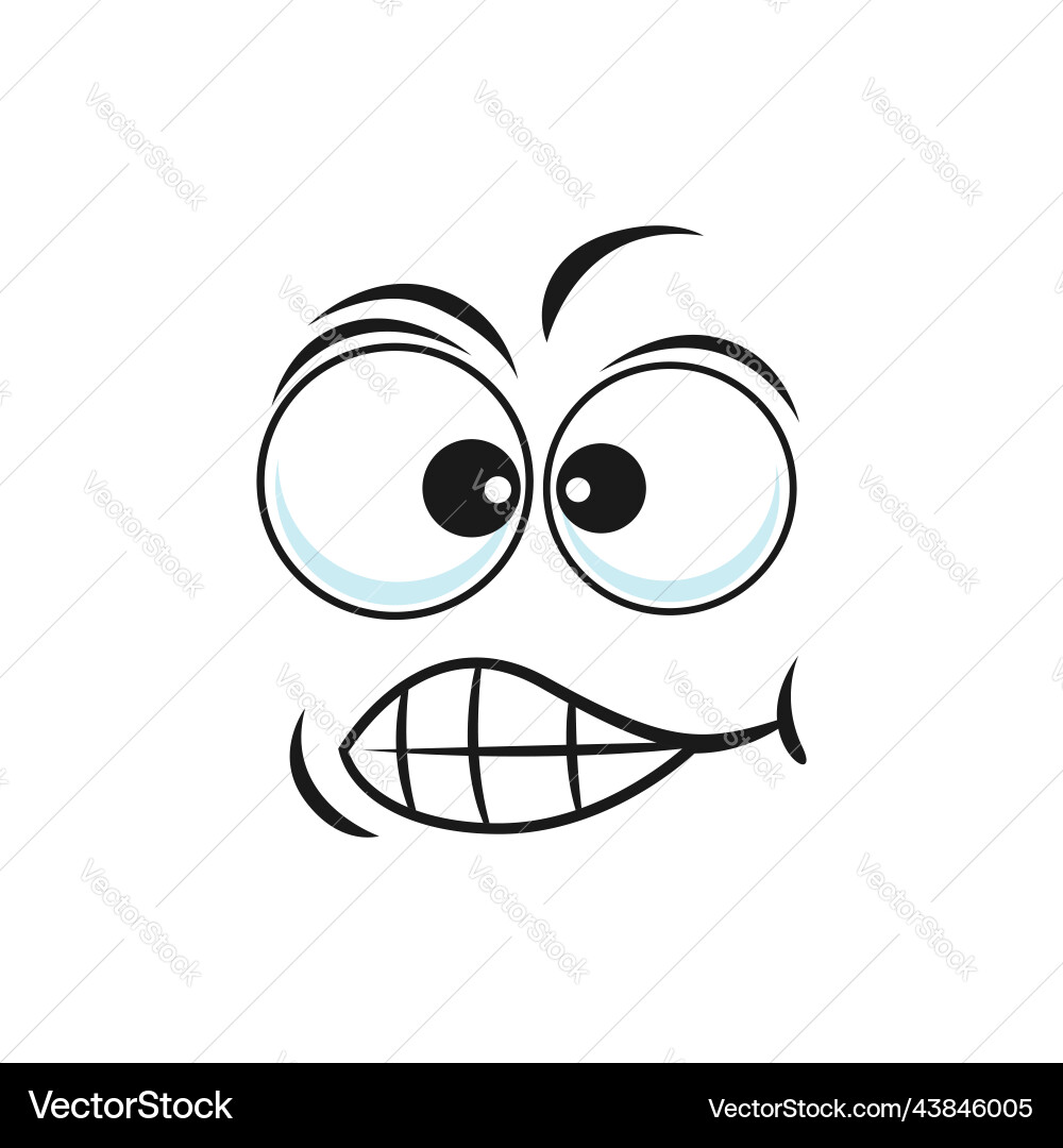 Cartoon Embarrassed Face Emoji – Royalty-Free Vector | VectorStock, image size:1000x1080