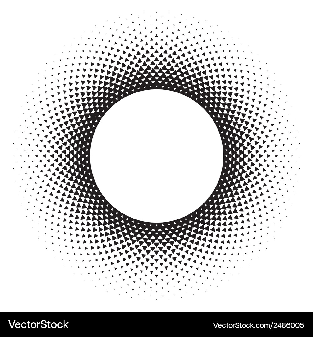 Halftone Circle Pattern Vector Image