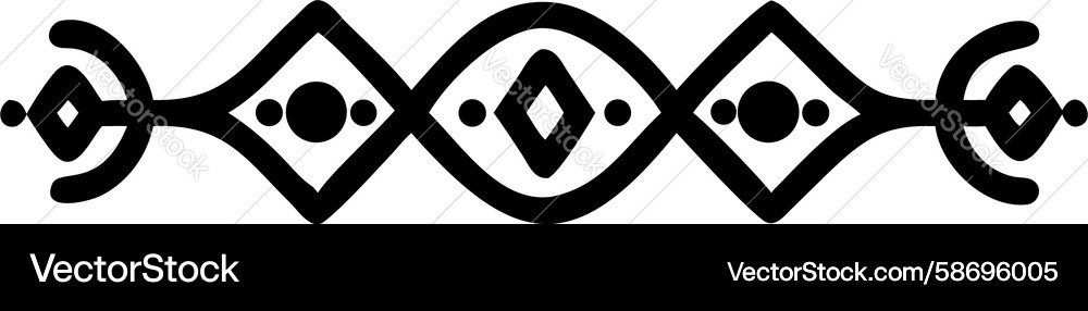 Linked Chain Motif Vector Image