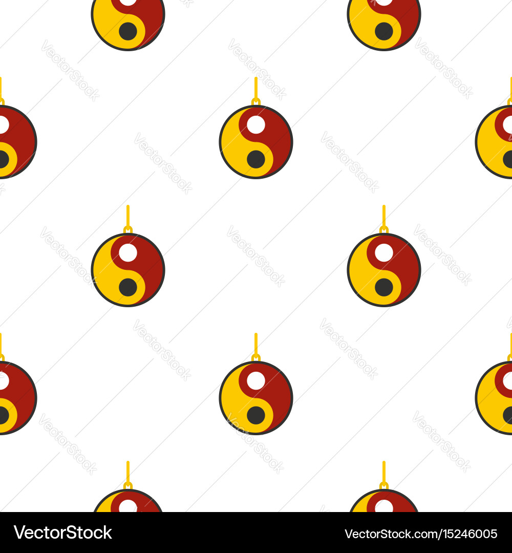 Ying yang symbol pattern seamless Vector Image