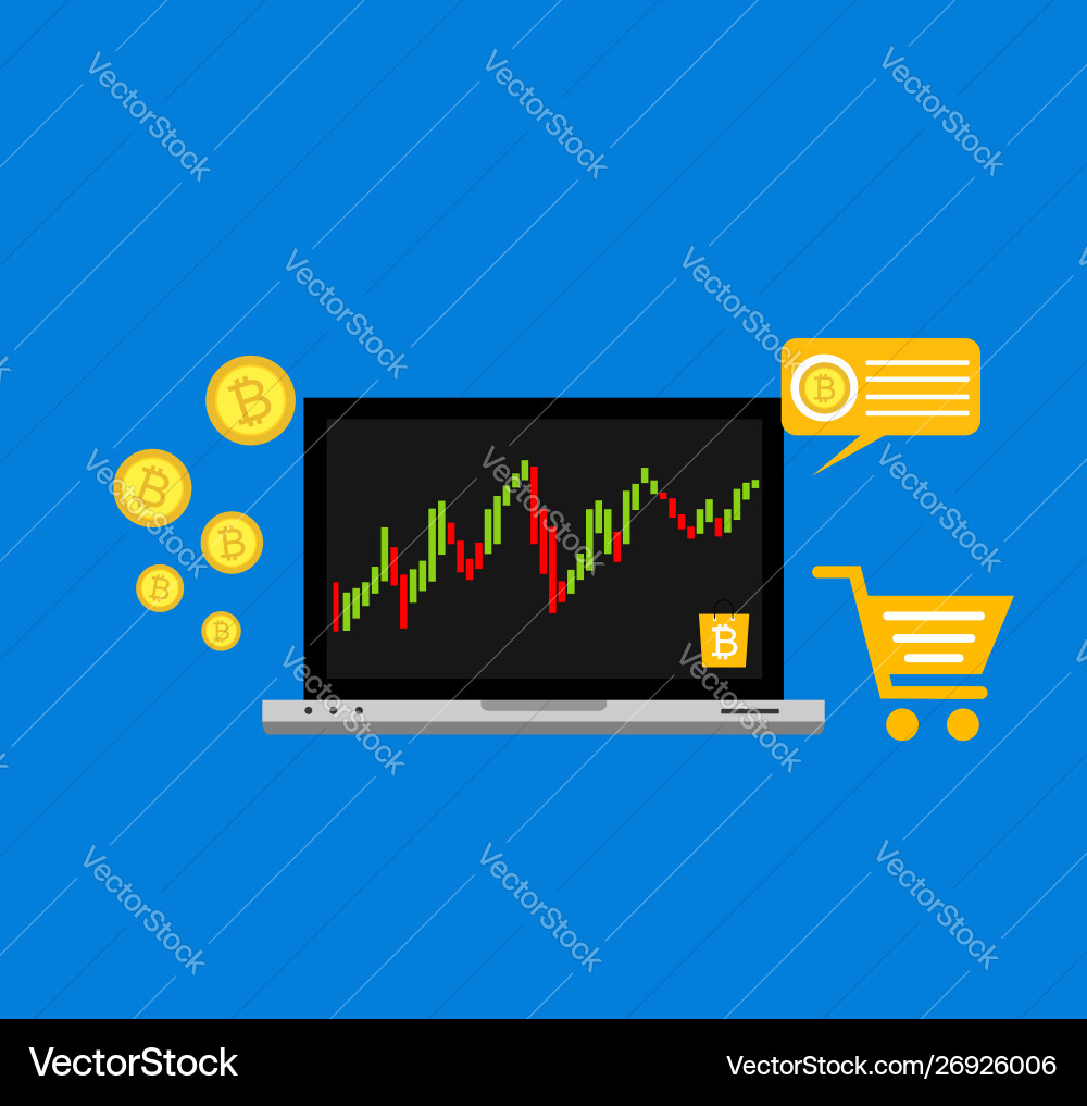 Blockchain scheme mining crypto currency server Blockchain scheme mining crypto currency server vector image