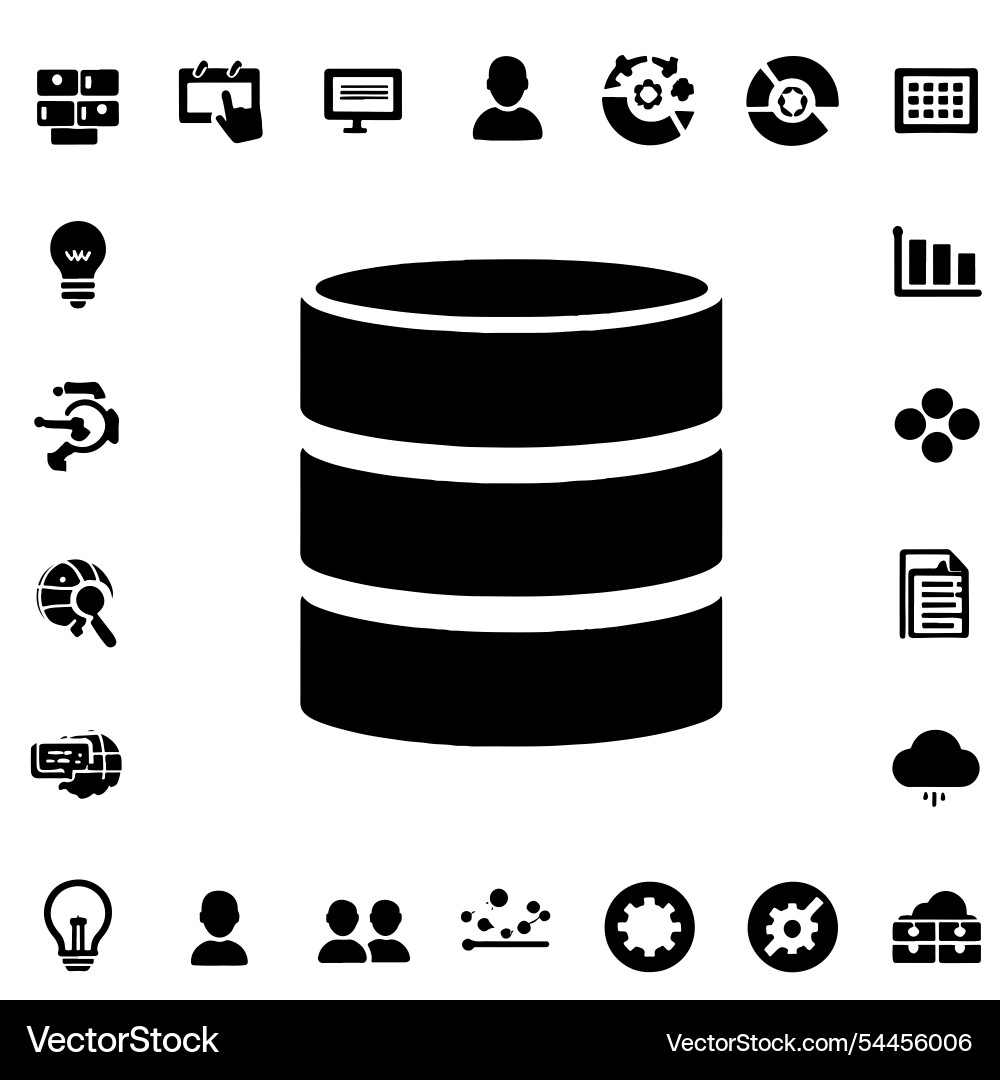 Database icon design Database icon design vector image