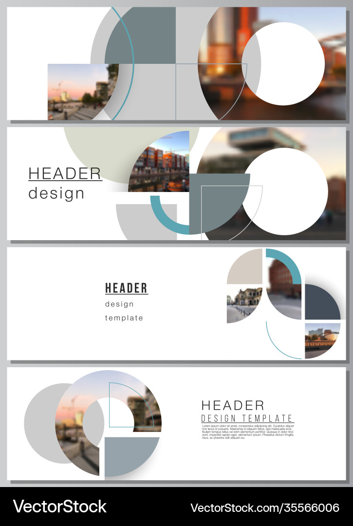 Layout headers banner design templates Layout headers banner design templates vector image