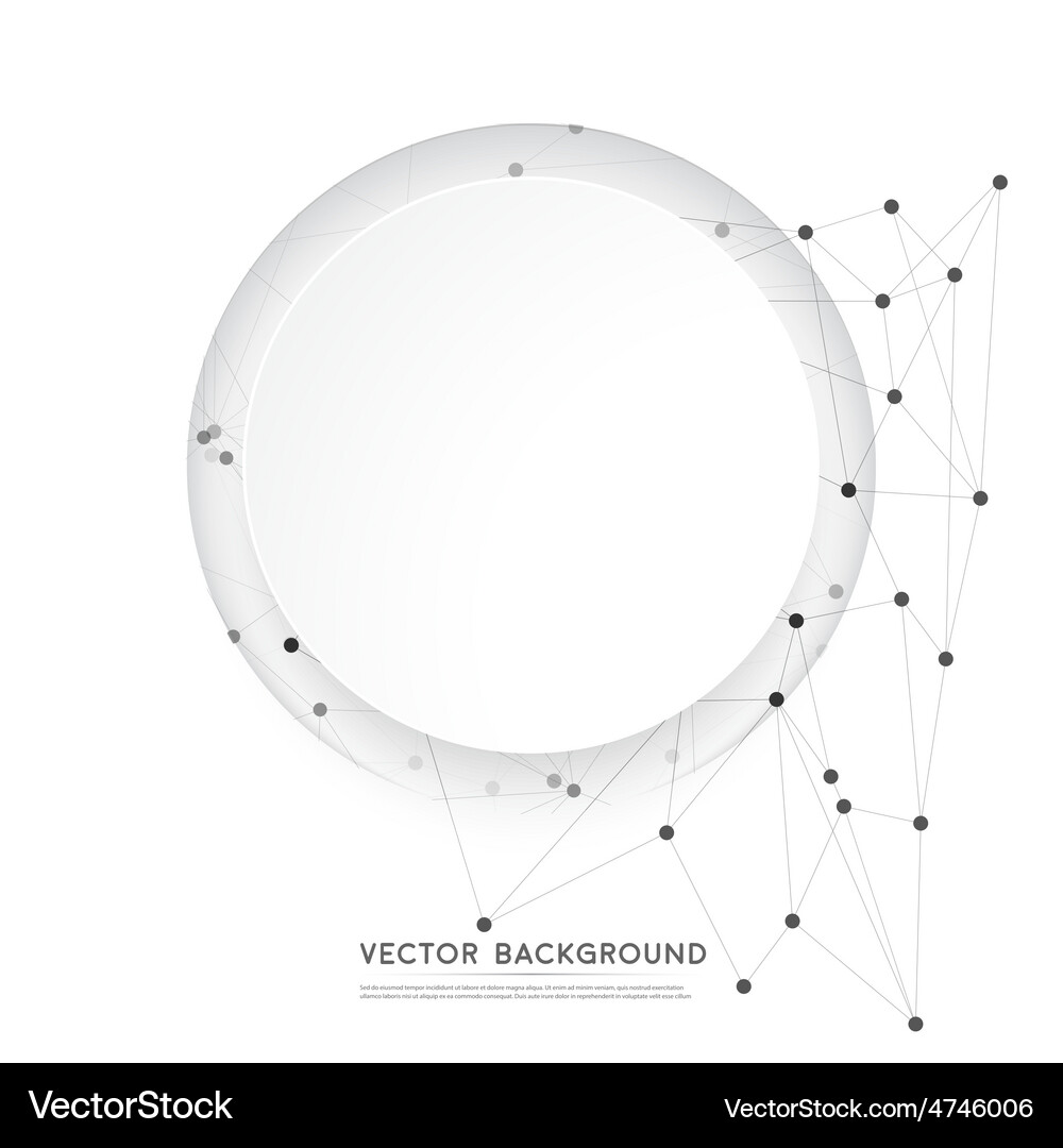 Network background abstract polygon Vector Image