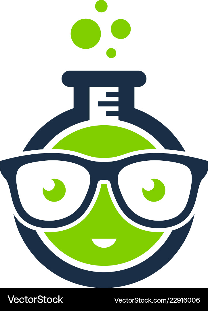 Science Lab Icon - Geek & Nerd Theme vector image