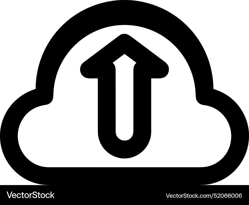 Upload outline icon symbol image Upload outline icon symbol image Vector Image