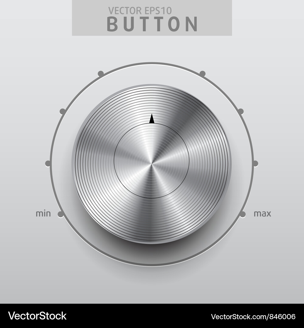 Volume Fader Control Vector Image