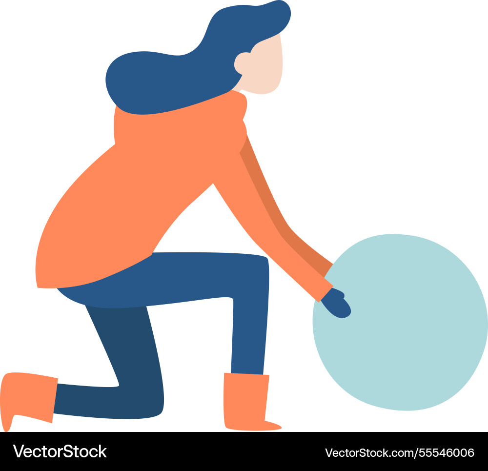 Young woman dressed in warm winter clothing Young woman dressed in warm winter clothing vector image