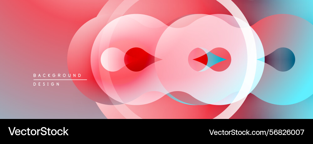 Abstract design features overlapping translucent Abstract design features overlapping translucent vector image