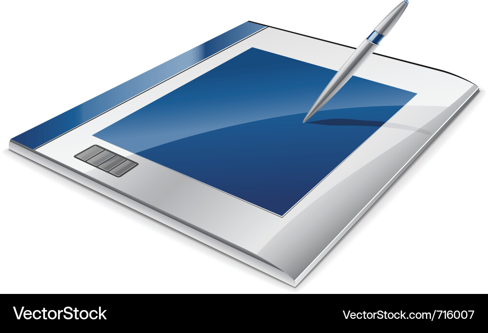 Graphic tablet Vector Image