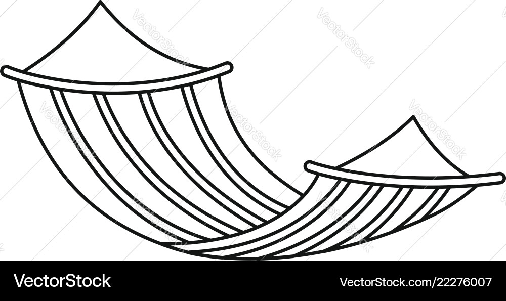 Hammock icon outline style Hammock icon outline style vector image