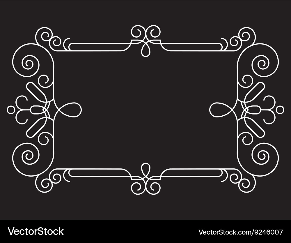 Simple abstract frame for your text vector image