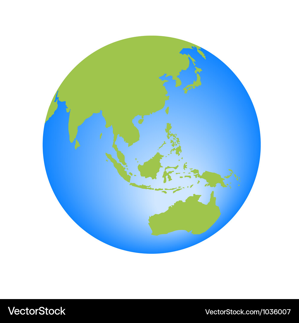 World globe editable Vector Image