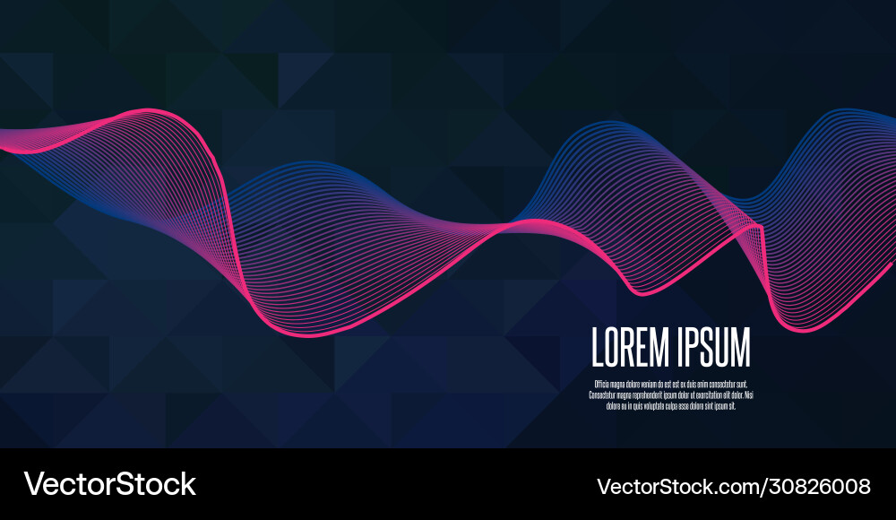 Abstract background with flowing lines design Vector Image