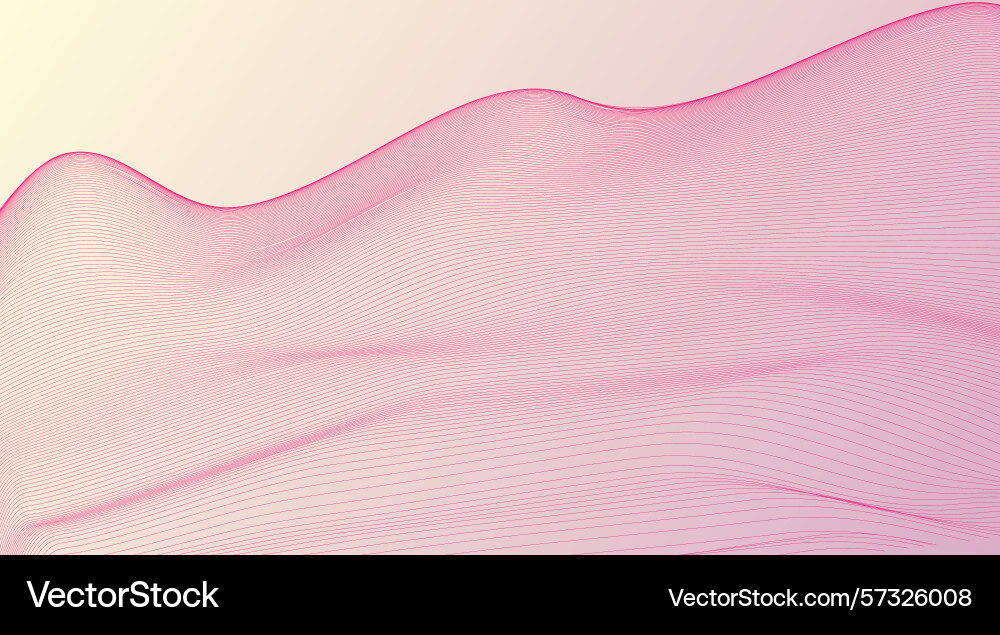 Abstract pink wave line pattern with dynamic Vector Image