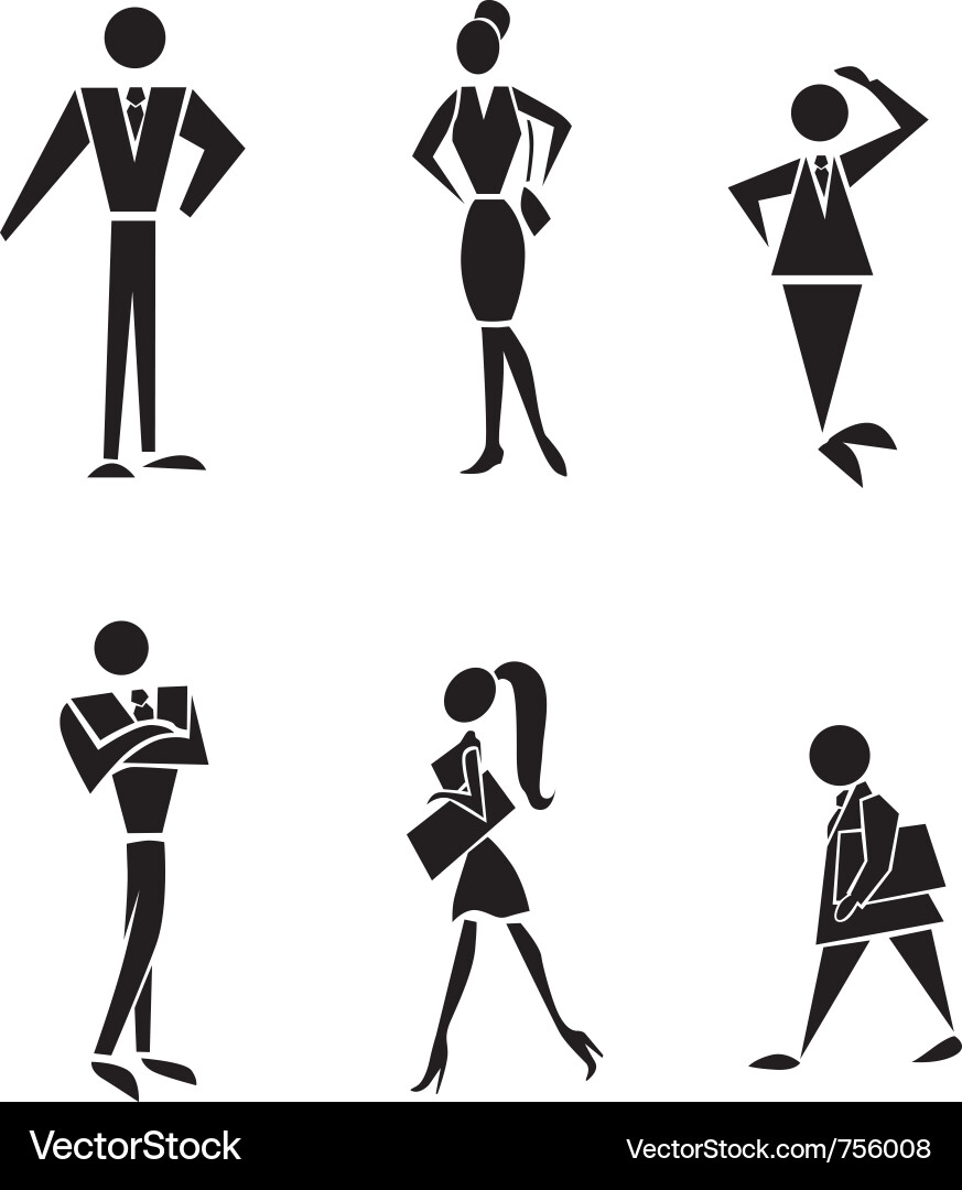 Business Professional Figure Vector Image