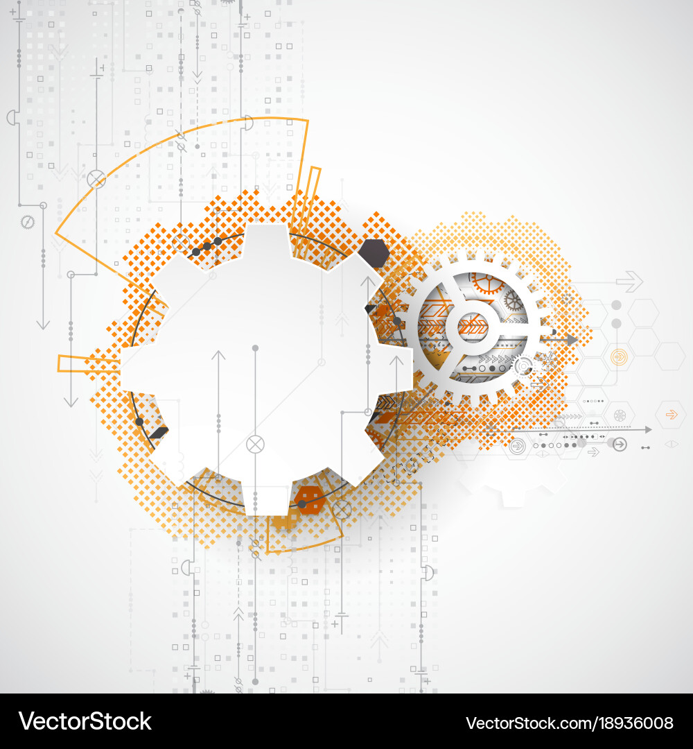 Digital Technology Network vector image