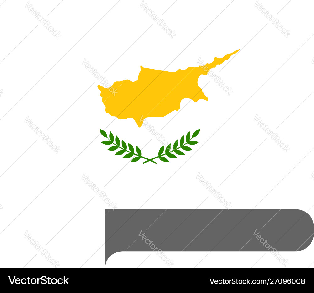 Flag horizontal shape pointer for world map Vector Image