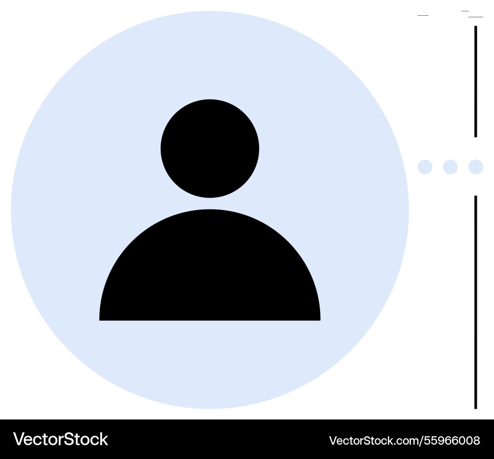 User profile icon with interface elements User profile icon with interface elements vector image