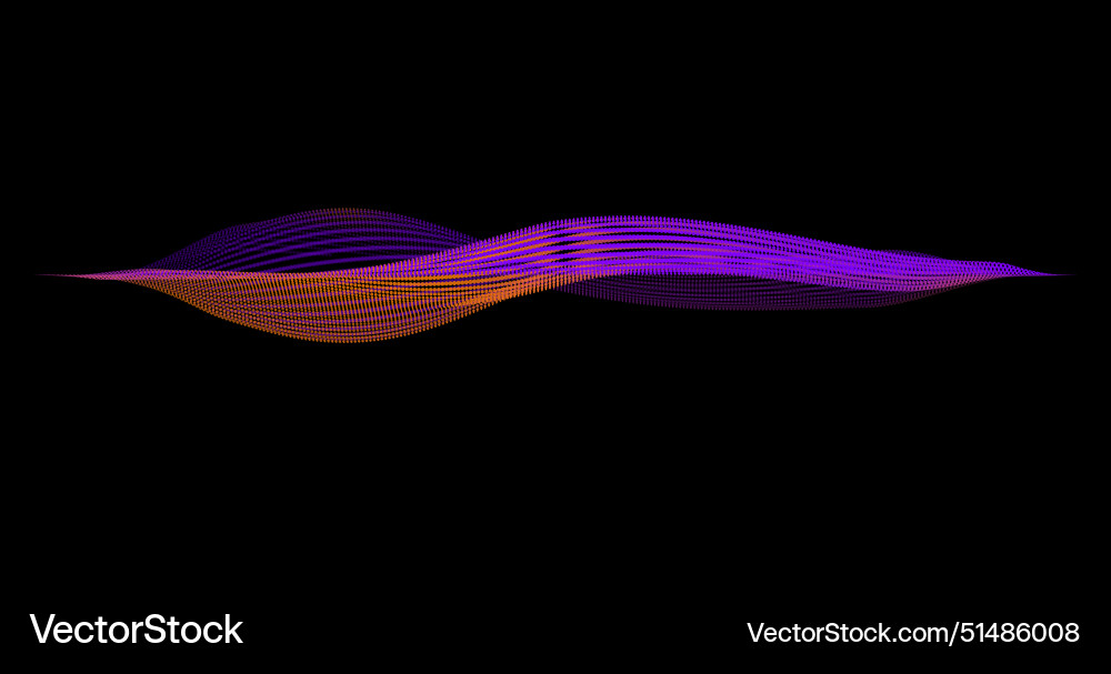 Wave pattern 3d glowing abstract digital Wave pattern 3d glowing abstract digital vector image