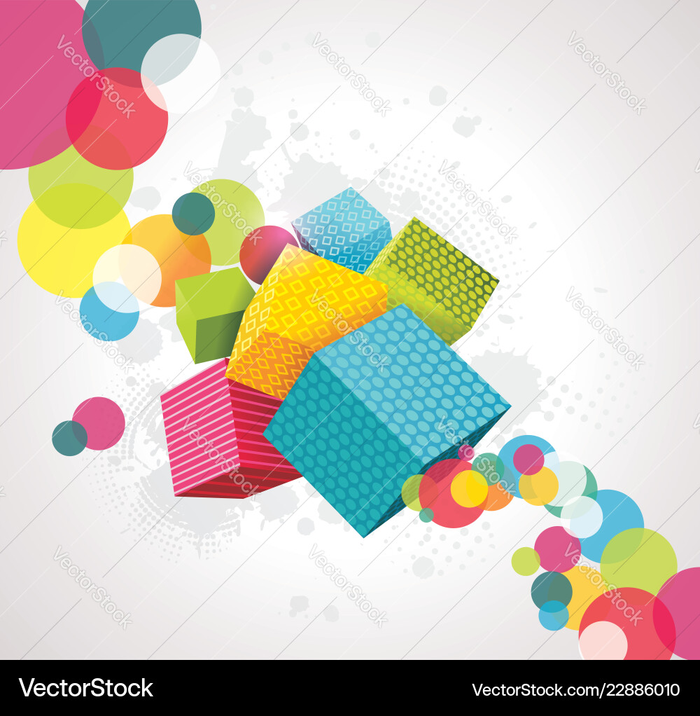 Abstract background with cubes 3d design Abstract background with cubes 3d design vector image