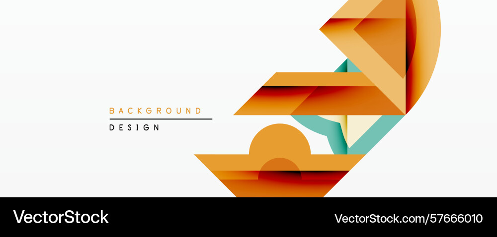 Abstract geometric composition layered shapes Abstract geometric composition layered shapes Vector Image