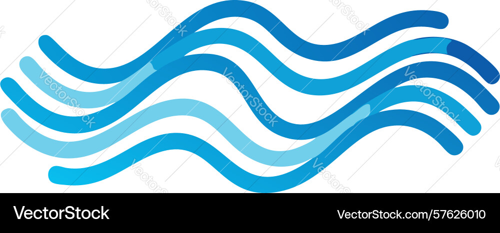 Abstract wavy line pattern design Vector Image