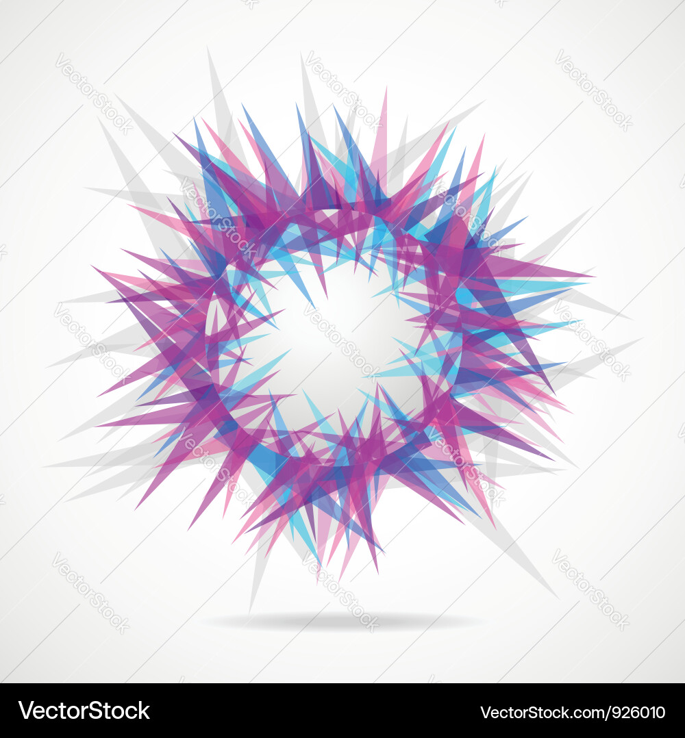 Abstraction from triangles vector image