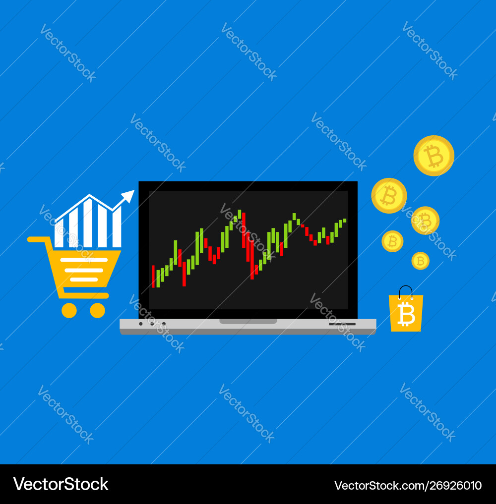 Blockchain scheme mining crypto currency server Blockchain scheme mining crypto currency server vector image