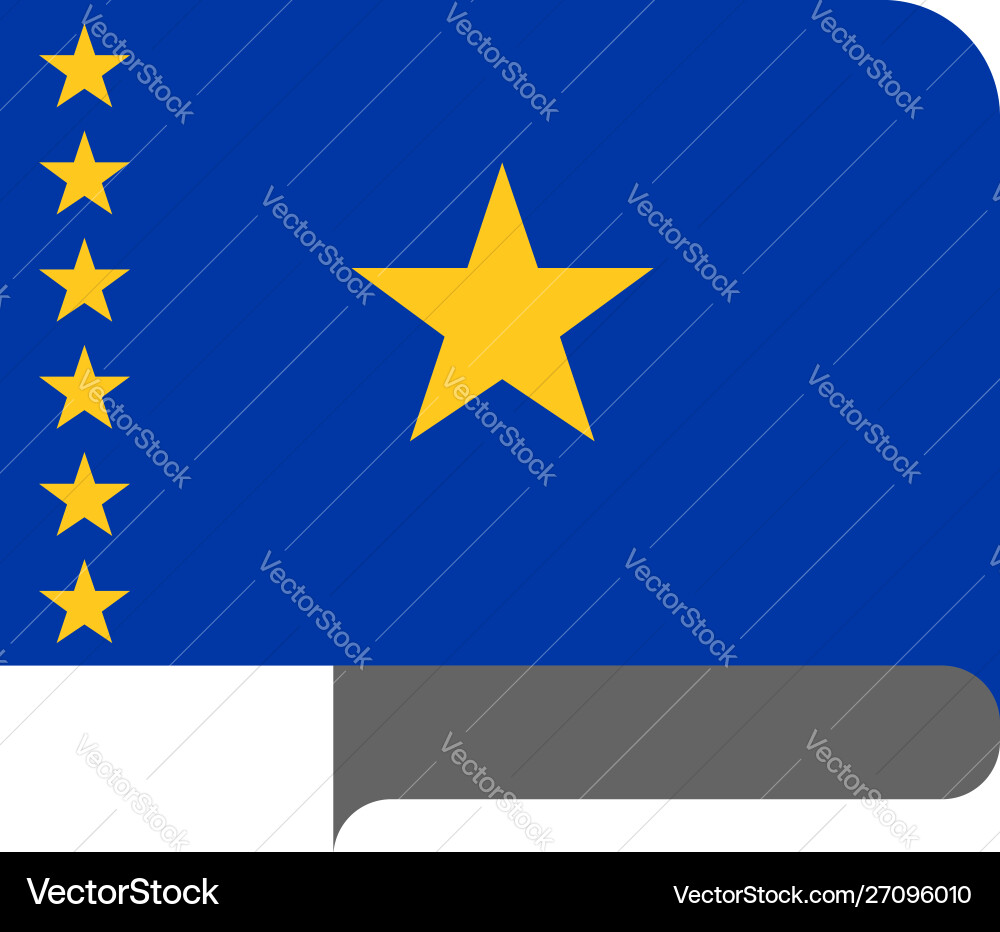 Flag horizontal shape pointer for world map Vector Image