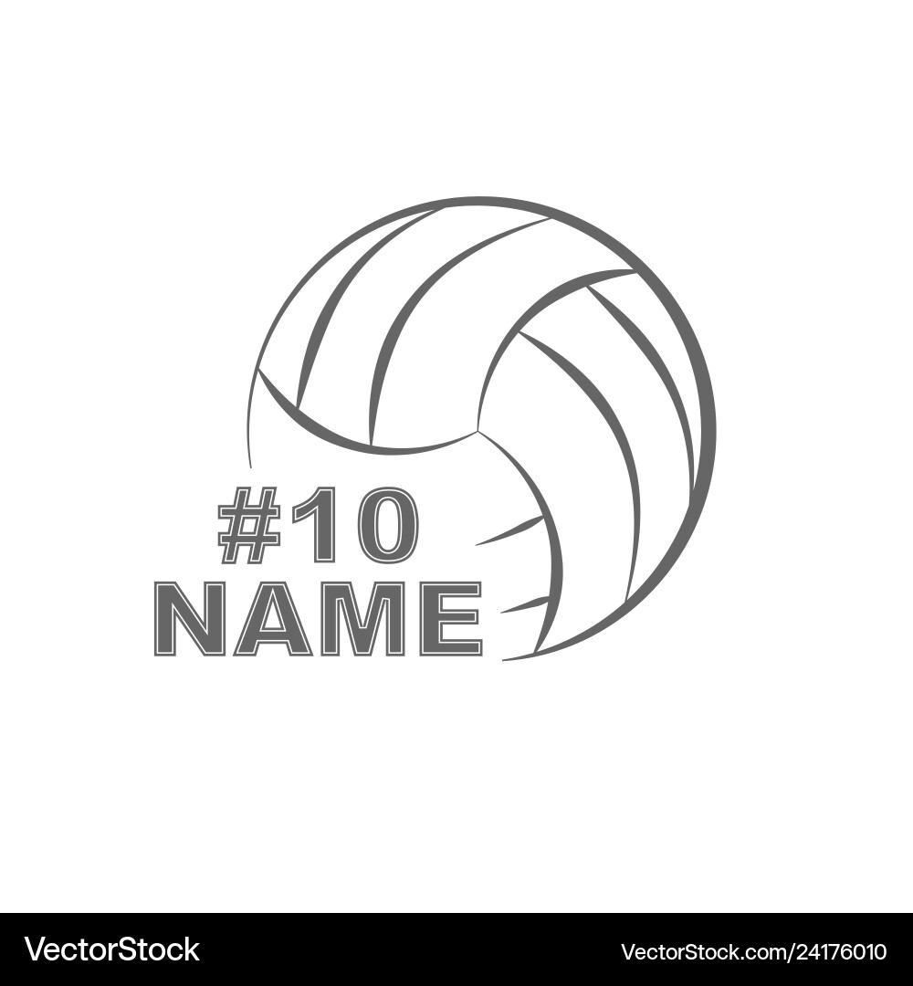 Volleyball Player Silhouette Vector Image