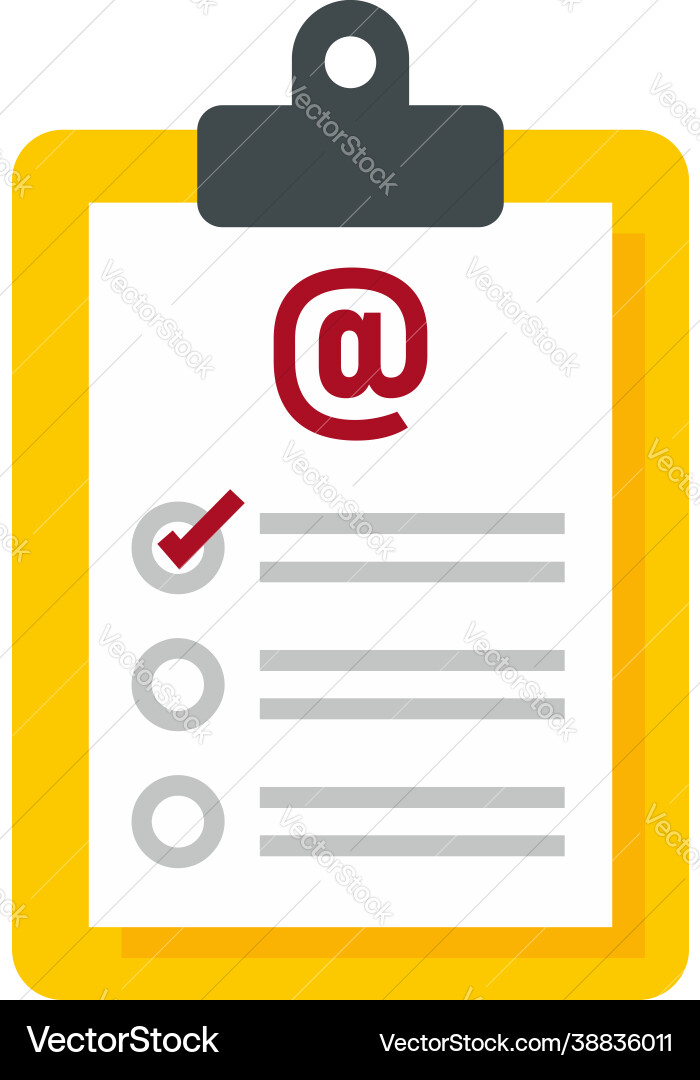 Clipboard Umfrage Ikone flach isoliert Clipboard Umfrage Ikone flach isoliert vektorbild